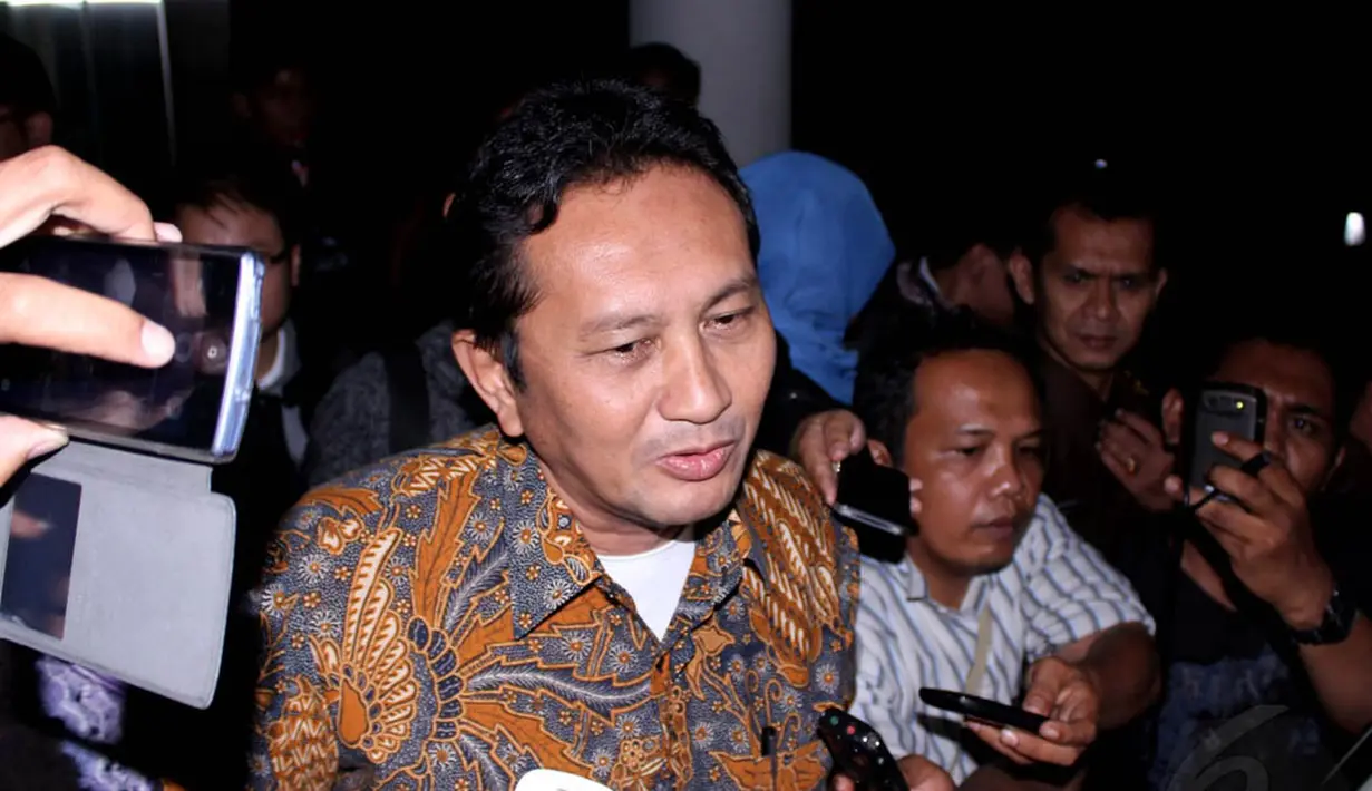 Mantan Kepala Dinas Perhubungan DKI Jakarta Udar Pristono akhirnya ditahan Kejaksaan Agung, Jakarta, (17/9/14). (Liputan6.com/Johan Tallo)