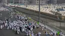 Di Mina, para jamaah akan melaksanakan ibadah Tarwiyah sebelum bertolak ke Arafah. (AP Photo/Rafiq Maqbool)