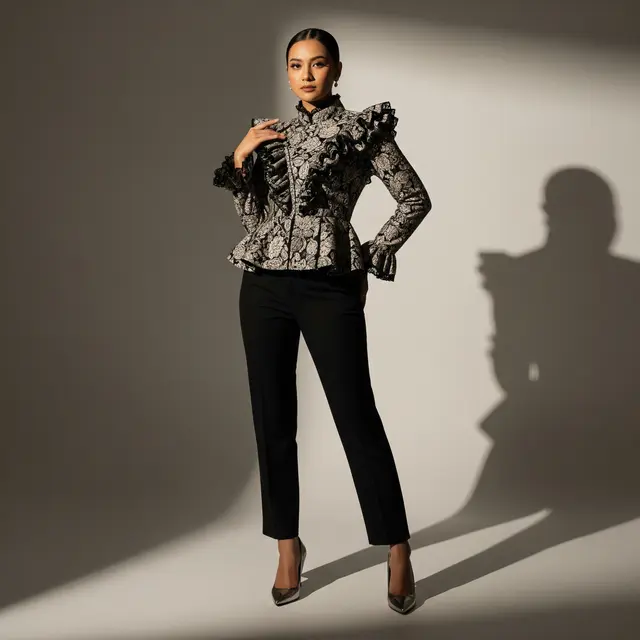 Model Atasan Brokat Elegan untuk Gaya Formal