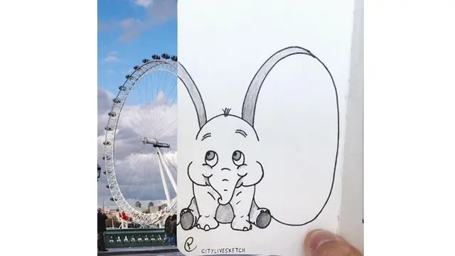 Pria Ini Gabungkan Gambar Kartun dan Realita, 6 Hasilnya Bikin Takjub