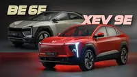 Tampilan BE 6e dan XEV 9e. (Carscoops/ Rendy Yansah)