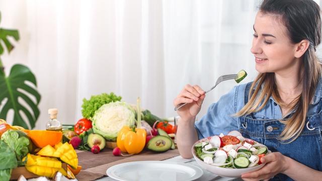 Ilustrasi makanan penuh serat