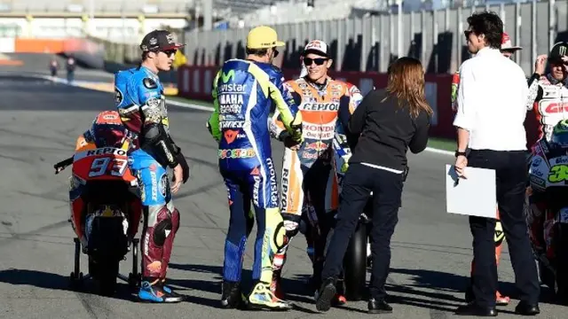 Valentino Rossi dan Marc Marquez.