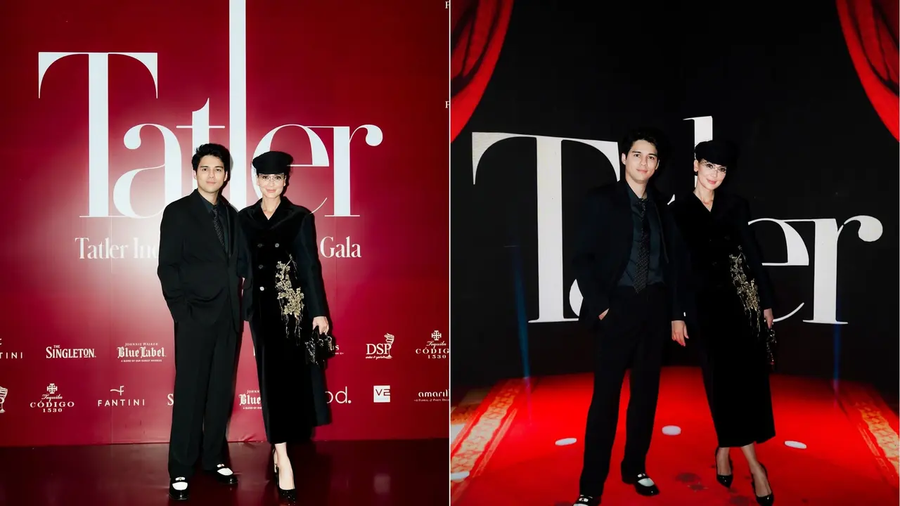 9 Potret Gaya Couple Serba Hitam Luna Maya dan Maxime Bouttier di Tatler Ball 2025, Stylish dan Elegan