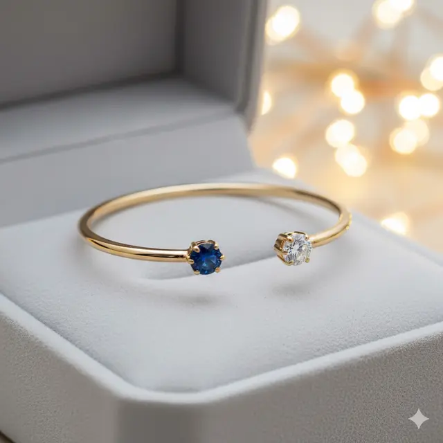 Gelang Emas Hiasan Batu