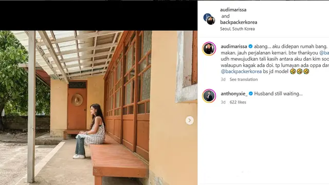 6 Komentar Lucu Anthony Xie di Postingan Reka Adegan Audi Marissa, Bikin Ngakak