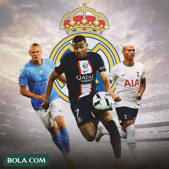 Real Madrid - Erling Haaland, Kylian Mbappe, Richarlison