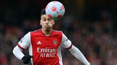 Gabriel Martinelli merupakan salah satu pemain muda paling menjanjikan di Eropa saat ini. Ia mampu menampilkan kecepatan, kelincahan, dan finishing yang luar biasa di bawah asuhan Arteta. Martinelli telah mencetak 5 gol dan 3 asis dari 19 laga bersama Arsenal di Liga Inggris. (AFP/Glyn Kirk)