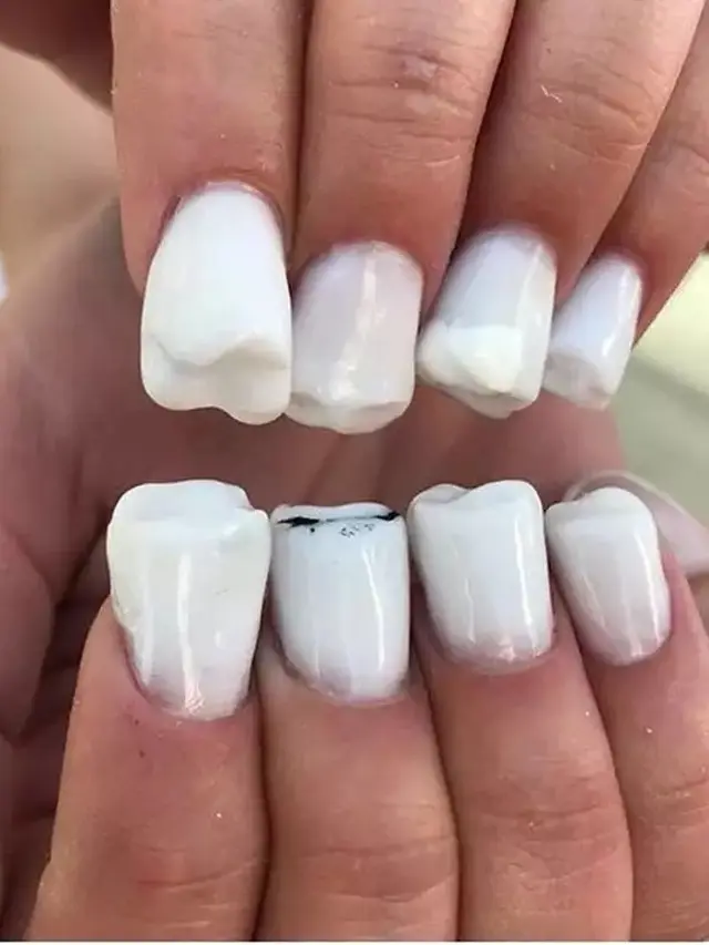 8 Potret Nail Art Ini Nyeleneh Banget, Tertarik Buat?