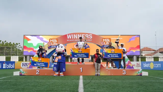 SD Al Islam Pengkol Jepara menyegel Juara Umum MilkLife Archery Challenge 2025 Seri 1 usai mengemas medali di sektor individu 1 perak dan 1 perunggu serta di beregu 1 emas dan 1 perak. (Liputan6.com/istimewa)