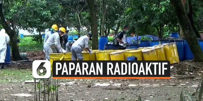 VIDEO: 199 Drum Tanah Terpapar Radiasi Dibawa untuk Diteliti