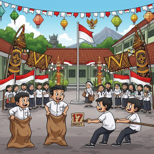 Kegiatan Lomba 17 Agustus di Sekolah