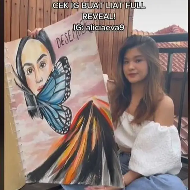 Youtuber Remaja Kenang Vanessa Angel dan Laura Anna Lewat Lukisan