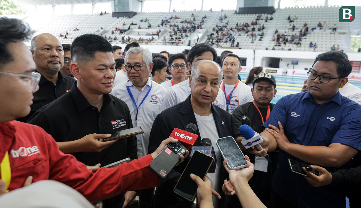 <p>Menurut dia, kesatuan ini merupakan kunci penting untuk melahirkan generasi emas olahraga, khususnya di cabang akuatik. (Bola.com/Bagaskara Lazuardi)</p>