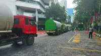 Bantuan oksigen dari perusahaan di Riau untuk penanganan pasien Covid-19. (Liputan6.com/M Syukur)