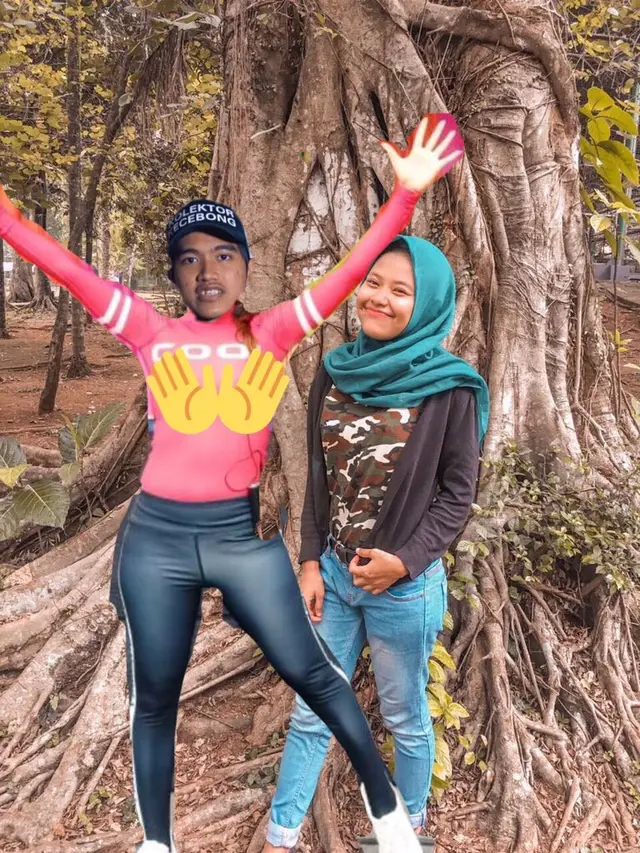 Editan kocak (Sumber: Twitter/nauraasahda)