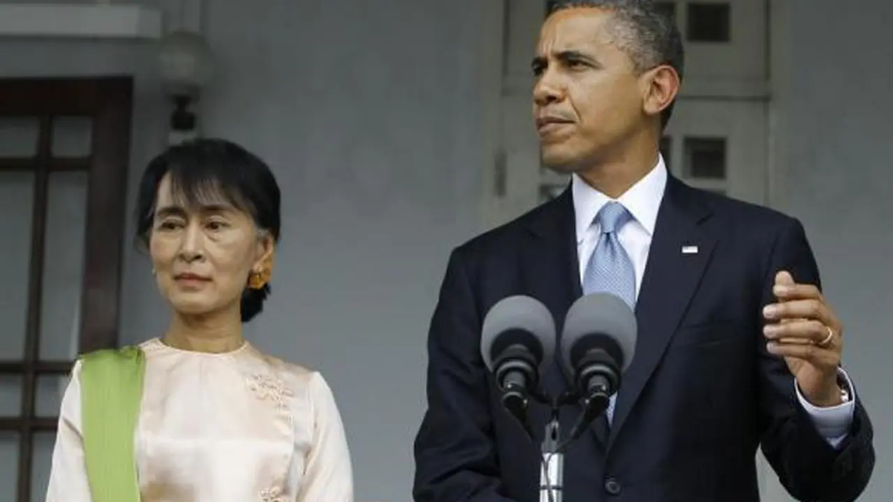 Barack Obama dan Aung San Suu Kyi