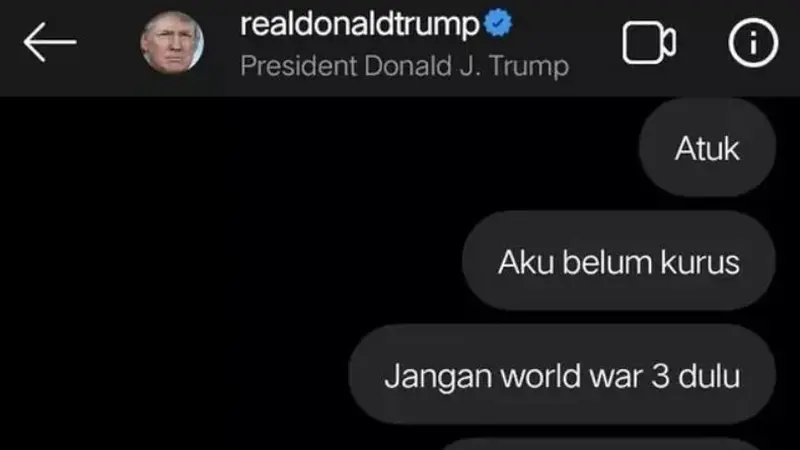 DM Kocak Netizen Indonesia Ke Donald Trump Ini Bikin Tepuk Jidat