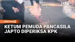 Ketua Umum Pemuda Pancasila, Japto Soerjosoemarno mendatangi Gedung Merah Putih KPK, Jakarta, Selasa, 10 Maret 2026. Japto datang dengan didampingi sejumlah pihak.