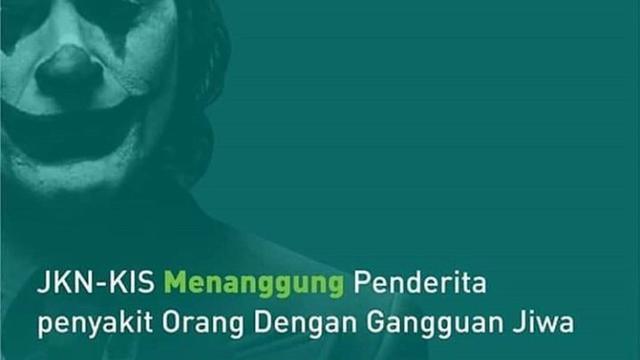Screenshot unggahan BPJS Kesehatan yang diprotes oleh beberapa komunitas yang peduli pada kesehatan mental.