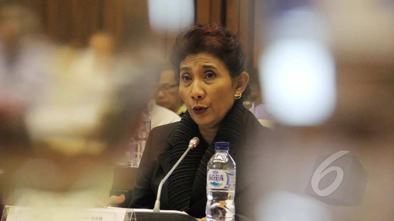 Gelar Raker, Menteri Susi Pudjiastuti Datangi Komisi IV DPR