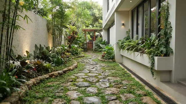Model Selasar Samping Rumah yang Sempit