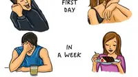 6 Ilustrasi Ini Gambarkan Bedanya Pria dan Wanita dalam Berbagai Hal
