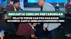 Pelatih Persib Bandung dan PSM Makassar terlihat bersantai dan berbincang akrab sebelum konferensi pers. Momen tersebut terjadi jelang pertemuan kedua tim yang siap bertarung di BRI Super League.