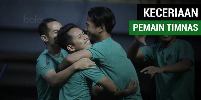 VIDEO: Keceriaan Para Pemain Timnas Indonesia saat Latihan