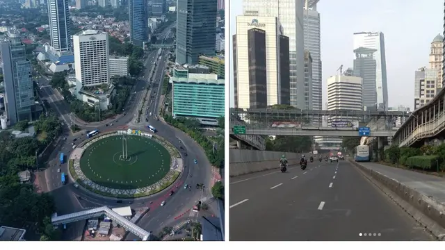 Sepi, Begini Penampakan Jakarta Setelah Ditinggal Mudik