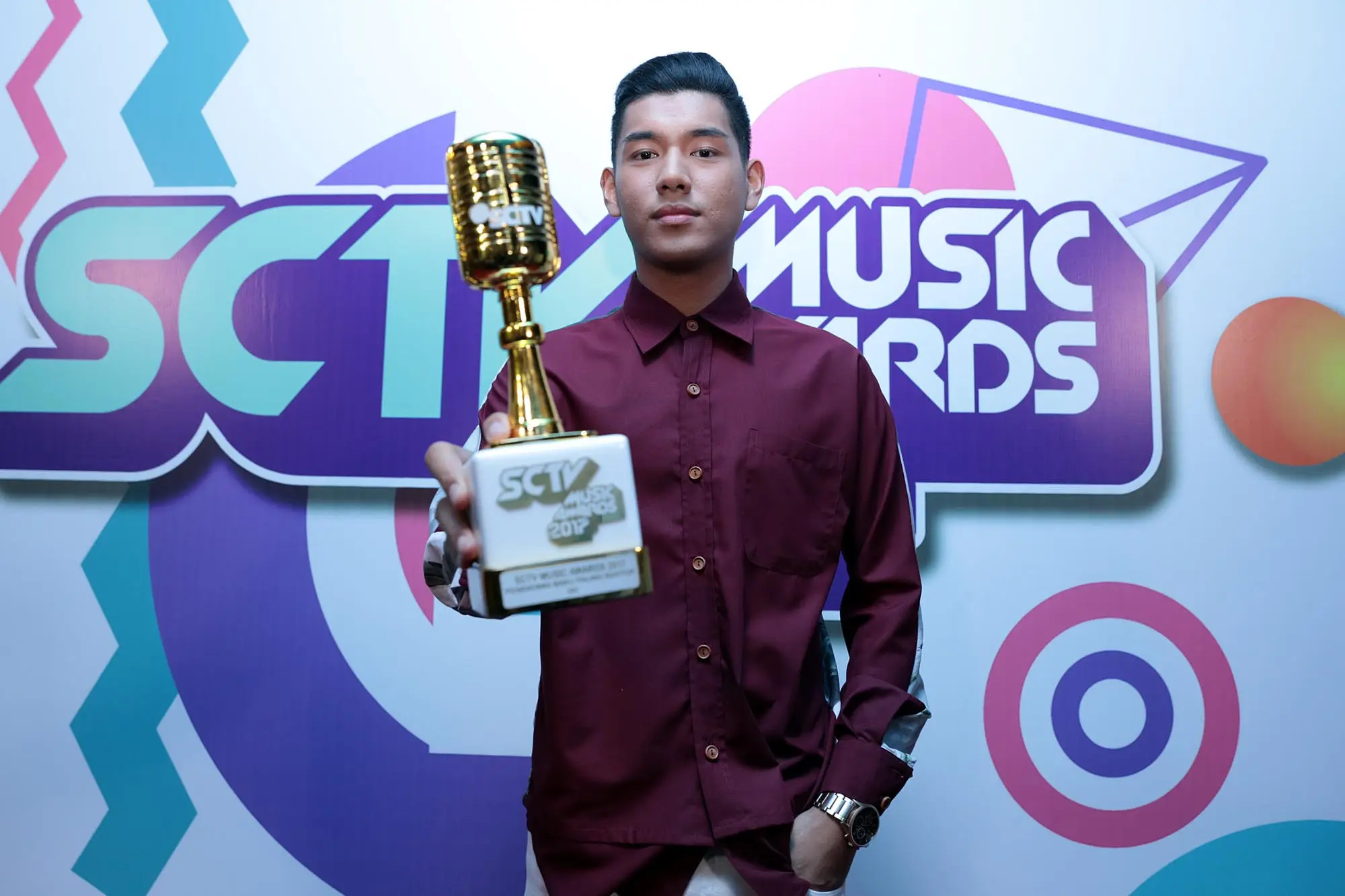 Jaz di SCTV Music Awards 2018 (Deki Prayoga/Bintang.com)