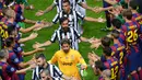 4. Namun pada partai final Juventus harus takluk dari Barcelona dengan skor 1-3. Laga itu merupakan kali ke-8 Juventus sukses mencapai final Piala Champions. (EPA/Thomas Eisenhuth)