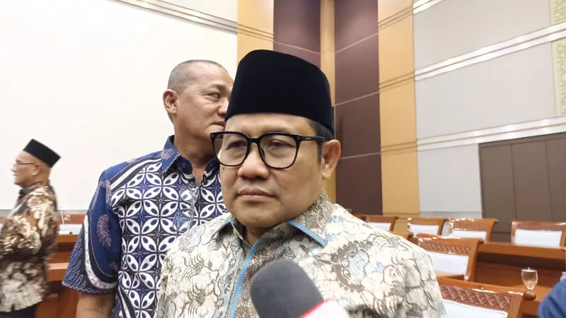 Ketua Tim Pengawasan (Timwas) Haji Dewan Perwakilan Rakyat (DPR), Abdul Muhaimin Iskandar alias Cak Imin, di Kompleks Parlemen Senayan, Jakarta, Senin (1/7/2024). (Liputan6.com/Delvira Hutabarat)