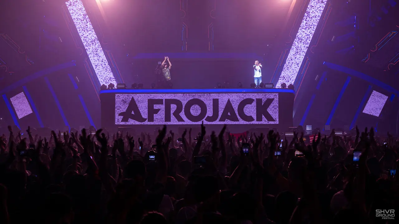 Aksi Afrojack di SHVR Ground Festival 2019