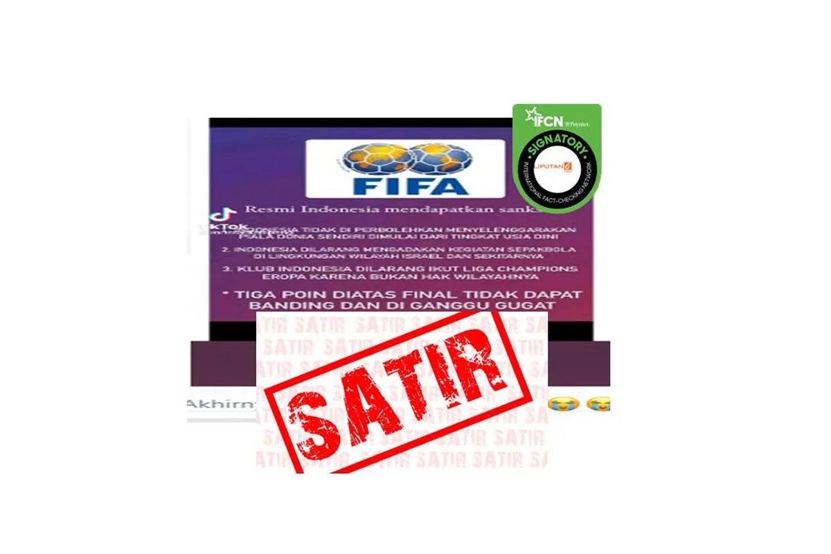Cek Fakta sanksi FIFA