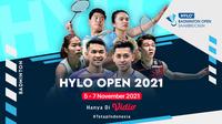 Jadwal dan Live Streaming Pertandingan Perempat Final hingga Final Hylo Open 2021 di Vidio Pekan Ini. (Sumber : dok. vidio.com)