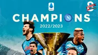 Liga Italia - Ilustrasi Napoli Juara Serie A Liga Italia Musim 2022-2023 (Bola.com/Adreanus Titus)