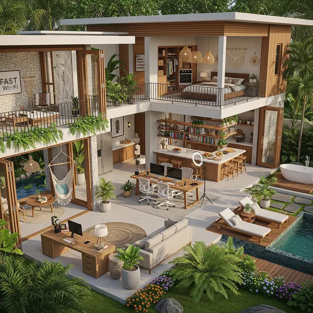 Tipe Rumah yang Cocok untuk Content Creator dan Freelancer (AI Generated)