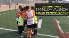 Video ide tim muda Valencia meledek pemain Barcelona, Neymar dan Luis Suarez, yang menjadi viral.