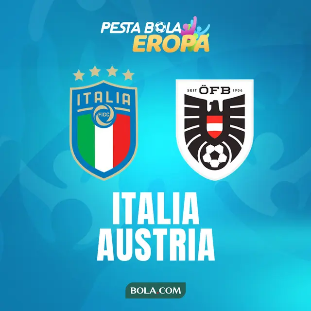 Piala Eropa - Euro 2020 Italia Vs Austria
