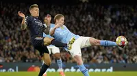 Man City baru bisa menyamakan kedudukan di babak kedua melalui aksi Kevin De Bruyne (76'). (AP Photo/Dave Thompson)