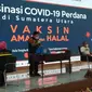 Gubernur Sumut, Edy Rahmayadi, menjadi orang pertama di Sumut yang disuntik vaksin Covid-19, Kamis (14/1/2021)