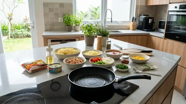 Resep Pizza Mie Tuna Teflon (AI Generated)