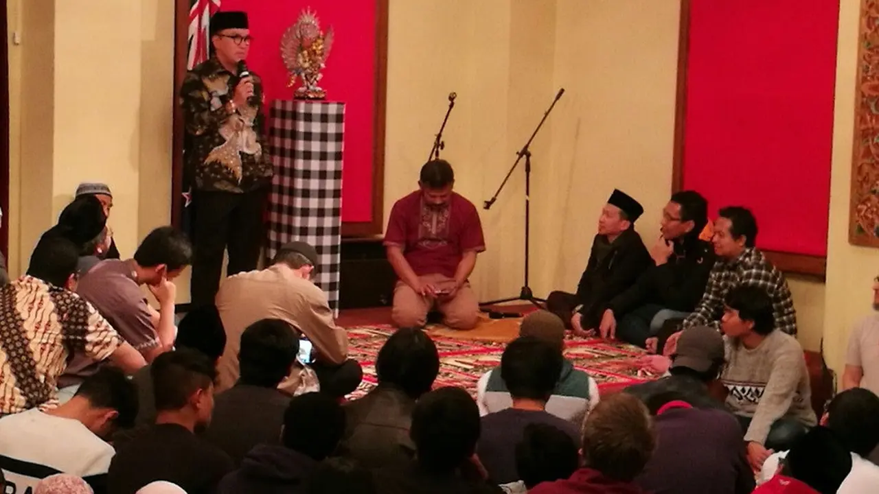 Tarawih di KBRI Wellington, Selandia Baru. (KBRI Wellington)​