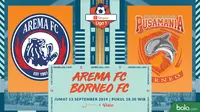 Shopee Liga 1 - Arema FC Vs Borneo FC (Bola.com/Adreanus Titus)