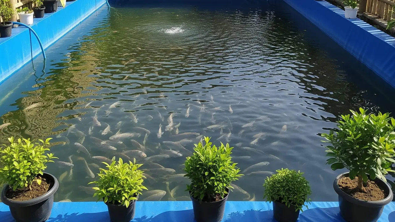 Tips Ternak Ikan Nila di Kolam Terpal Kecil.