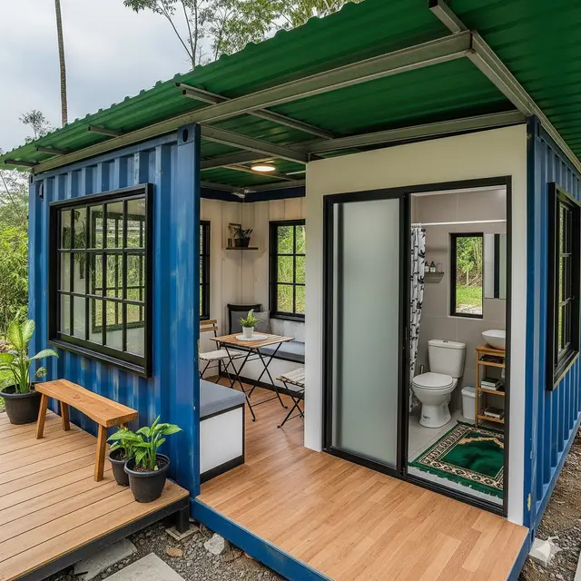 Desain Rumah Kontainer Bekas