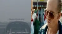 Aktivitas sejumlah bandara di Sumatera lumpuh akibat kabut asap, hingga film terbaru dari aktor Johnny Depp "Black Mass".
