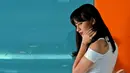 Selain menjadi model, Vicky Monica terlibat dalam film layar lebar ‘Pupus’ dan ‘Mengejar Malam Pertama’. Foto diambil pada Senin (1/12/2014). (Liputan6.com/Faisal R Syam)