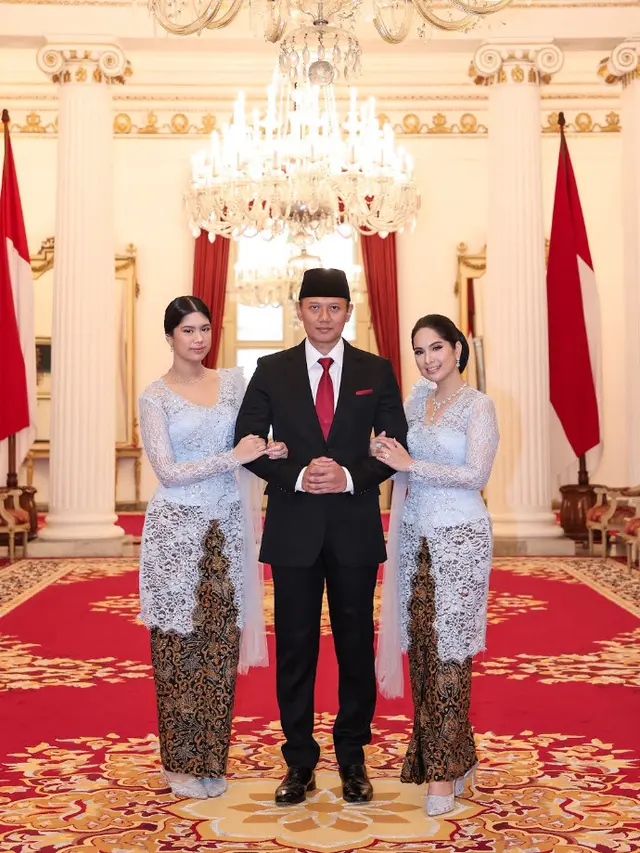 Pesona Anggun Almira Putri Annisa Pohan  Di Pelantikan sang Ayah, AHY Jadi Menteri ATR